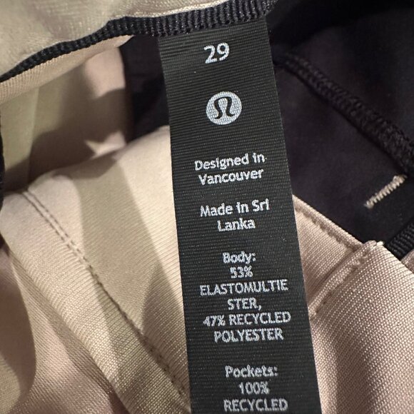 LULULEMON MENS KHAKI DRESS PANTS SIZE 29 - Picture 6 of 10